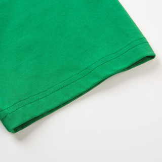 马骑顿（MQD）MQD童装男大童24夏经典学院风插肩袖卡通短袖T恤 翠绿 140cm