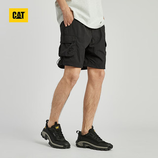 CAT卡特24夏男户外透气速干运动风格直筒宽松休闲短裤 黑色 M