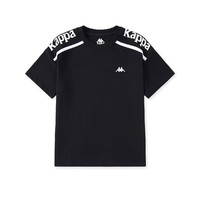 Kappa Kids卡帕男童短袖T恤2024夏季新款百搭透气宽松纯色上衣薄款儿童夏装  薄款