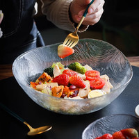 帕莎帕琦钢化玻璃碗水果沙拉碗汤面凉拌菜碗微波炉加热碗1850毫升1只10671 1850毫升透明一只装