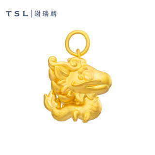 谢瑞麟（TSL）520 黄金吊坠5D硬金生肖龙坠子不含链X5214 约1.75g
