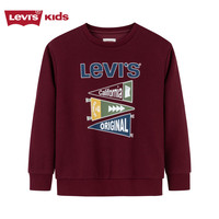 李维斯LEVI'S儿童童装卫衣LV2332231GS-002 赤霞红 110/52