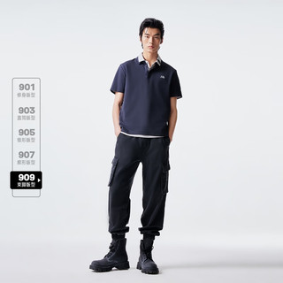 杰克·琼斯（JACK&JONES）春夏新款男士休闲舒适黑色个性工装休闲束脚九分牛仔裤224232057 A15黑色牛仔 常规 A15黑色牛仔 1