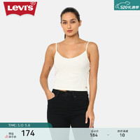 Levi's李维斯24夏季女士时尚潮流吊带短上衣 白色 L