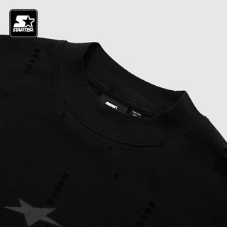 STARTER|短袖2024夏季宽松版型同款学院风格字母T恤 黑色 L