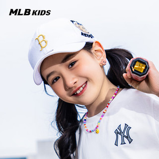 MLB儿童男女童皱眉熊玩趣棒球帽简约百搭24春夏 奶油色 51-53cm