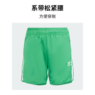 adidas经典运动短裤男大童儿童阿迪达斯三叶草IN8381 绿 146CM