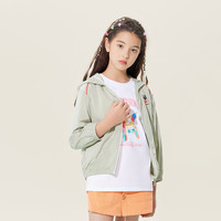 Kappa Kids卡帕童装防晒舒适轻薄男女童中大童亲子外套 浅绿 130