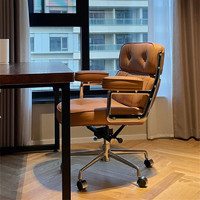 OUJI 欧吉 轻奢电脑椅家用书桌椅化妆椅舒适久坐书房北欧办公转椅