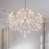 凱喬 法式輕奢復古客廳水晶吊燈創意個性餐廳燈大氣設計師輕法式