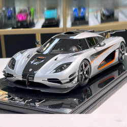 中精质造124柯尼塞格one日内瓦车展限定版汽车模型车门一键弹射开启全