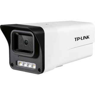 TP-LINK 监控摄像头 400万高清全彩夜视POE供电监控器室外户外可拾音防水移动侦测摄像机TL-IPC544EP-W12