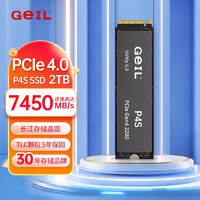 GeIL 金邦 M.2固态硬盘P4S M.2高速NVME PCIE4.0协议  2T