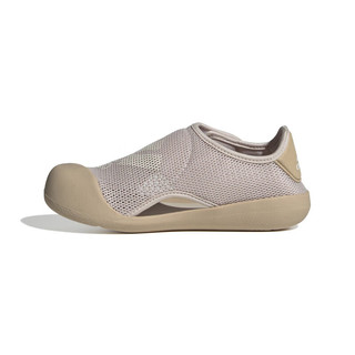 阿迪达斯 （adidas）青少年夏休闲包头软底魔术贴涉水运动凉鞋 ID6001 芝麻土 34码 