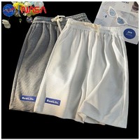NASAOVER NASA联名正品华夫格休闲短裤夏季潮牌宽松加大裤子薄款运动五分裤