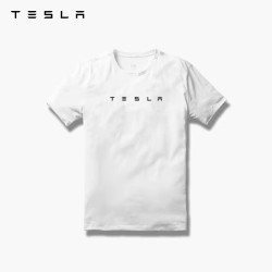 tesla特斯拉t恤休闲特斯拉logo立体字母标识女款短袖时尚百搭