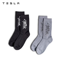 TESLA 特斯拉 Cybertruck 涂鸦袜子套装中筒透气