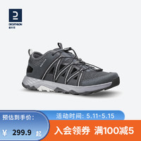 DECATHLON 迪卡侬 登山鞋男户外防滑凉鞋 黑灰色-防撞款