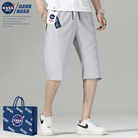 GAVK NASA2024春夏季百搭潮牌情侣男女同款七分短裤新品运动中裤子男