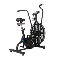 KYLIN SPORT 可手搖式動感單車 健身房私教體能訓練自行車 風阻健身車 黑色