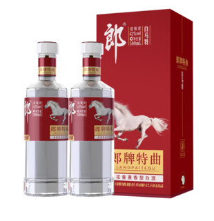 LANGJIU 郎酒 白马特  特曲浓酱  42度 兼香型 500mL*2瓶 赠礼品袋