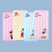 88VIP：Disney 迪士尼 儿童毛巾纯棉割绒童巾宝宝擦洗脸家用吸水不掉毛4条