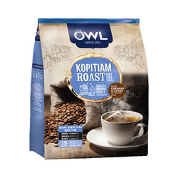 OWL 猫头鹰 马来西亚OWL猫头鹰研磨3合1原味咖啡粉450g×1袋袋泡