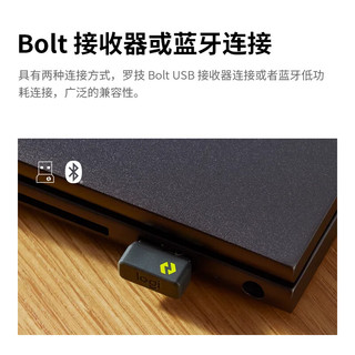 罗技（Logitech） K650无线蓝牙键盘 商务办公键盘带掌托 双模企业级 带Logi Bolt接受器 商用版 白色