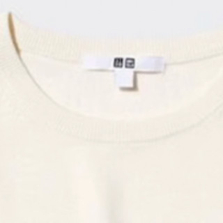 UNIQLO 优衣库 女士圆领短袖T恤 469409 乳白色 S