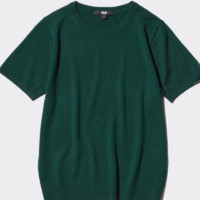 UNIQLO 优衣库 女士圆领短袖T恤 469409 青绿色 L