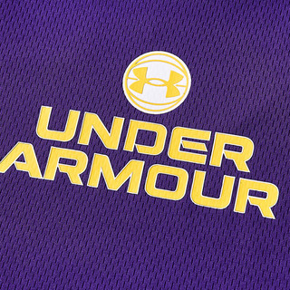 安德玛（Under Armour）童装儿童篮球套装秋速干透气吸湿排汗帅气男童运动装 紫色篮球两件套 120cm