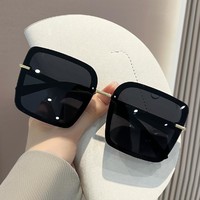 上海故事 时尚大脸驾驶开车高级感眼镜2024新款防紫外线太阳镜女士墨镜