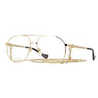 GUCCI 古驰 眼镜架迷链系列22新款男女款GG1091O金属全框