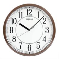 SEIKO 精工 日本精工時鐘現代時尚家用客廳臥室數字創意鐘表圓形掛鐘