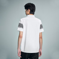 HLA/海澜之家商务POLO衫24夏新凉感吸湿排汗高周波印花翻领T恤男