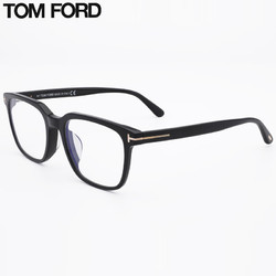 TOM FORD 汤姆·福特 汤姆.福特（TOM FORD）光学眼镜架男女商务超轻复古眼镜框防蓝光镜片配镜近视眼镜框5818 001黑色-53mm