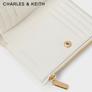 CHARLES&KEITH24夏季新品绗缝菱格多卡位短款钱包女CK6-10681128  XXS