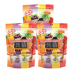 StarSun 泰国StarSun综合果味可吸式果冻零嘴零食390g*3袋