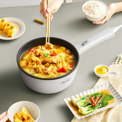 bear小熊电炒锅火锅一体式不粘炒菜锅电煮锅多功能煎炸蒸煮炒一体锅