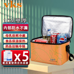 vks 未克思 保溫箱保溫袋12.5升母乳儲存保鮮藥品冷藏箱保溫包保冷保熱送餐箱