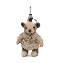 BURBERRY 博柏利 男女通用羊絨Trench風衣造型泰迪熊鑰匙扣80271681