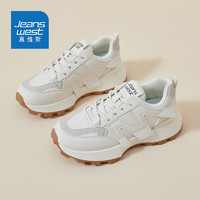 真维斯（Jeanswest）女鞋夏季韩版鞋子女休闲老爹鞋女百搭跑步运动鞋女
