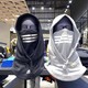 adidas 阿迪达斯 反光条纹保暖连帽面罩骑行微薄 H08835 H09365