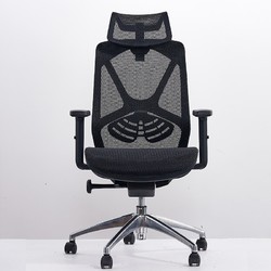 大匠传成 办公椅 老板椅职员椅会议椅电脑椅家用靠背转椅 黑色 DJ-A909