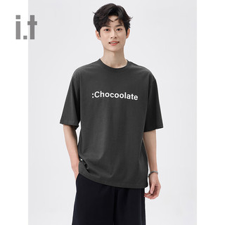 :CHOCOOLATE it 男装基础短袖T恤2024夏季简约日常半袖001070 WHX/白色 2XL