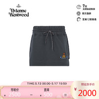 薇薇安·威斯特伍德（Vivienne Westwood）2024春夏 女士长袖土星刺绣纯棉运动衫卫衣 西太后 灰色 L 