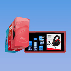 HYPERX 极度未知 Cloud II 飓风2 黑红头戴式游戏耳机  欧莱雅男士限定礼盒