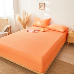 杜威卡夫 纯色水洗棉床笠单件防滑固定床罩床单全包床垫席梦思保护