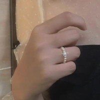 「心之所向」法式皓石珍珠戒指女小眾設計輕奢高級感戒指