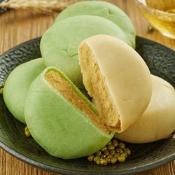 bi bi zan 比比赞 抹茶绿豆饼传统老式绿豆糕点面包整箱早餐解馋零食小吃食品